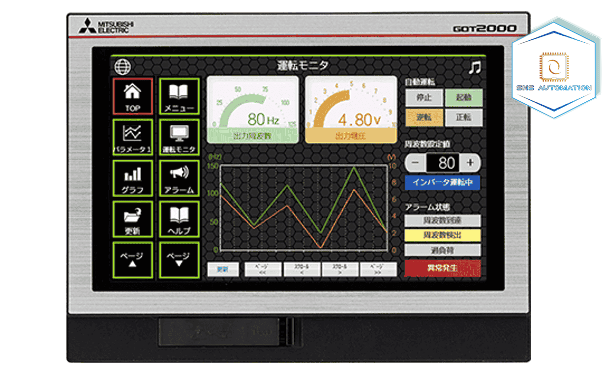 HMI Mitsubishi GT2107-WTSD