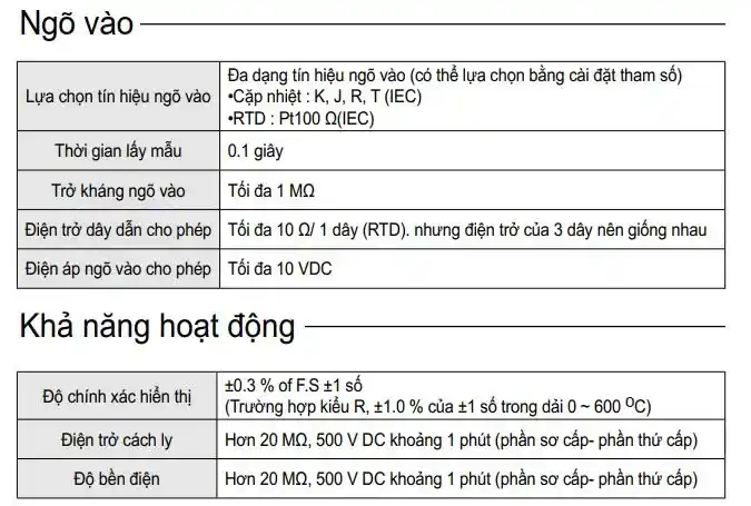 Thông số ax4-3a