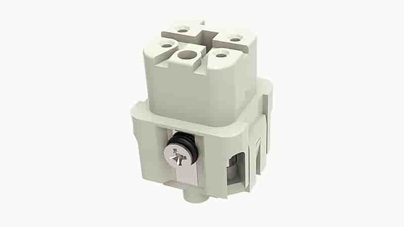 Đầu nối dây cái 4 chân + PE